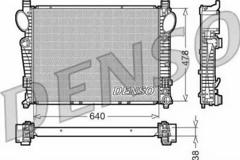 NPS DRM17095 - Radiator, engine cooling autospares.lv