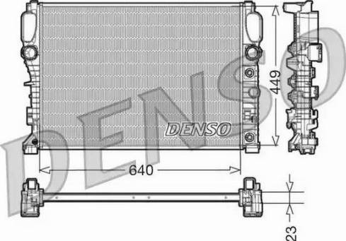 NPS DRM17090 - Radiator, engine cooling autospares.lv