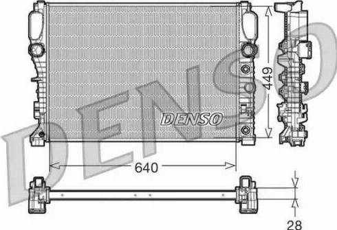 NPS DRM17091 - Radiator, engine cooling autospares.lv