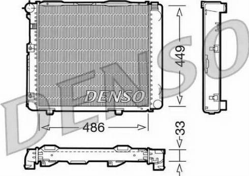 NPS DRM17068 - Radiator, engine cooling autospares.lv