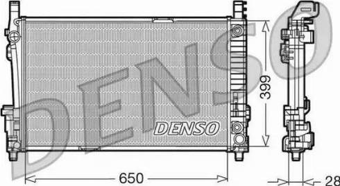 NPS DRM17013 - Radiator, engine cooling autospares.lv