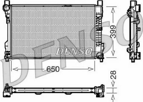 NPS DRM17080 - Radiator, engine cooling autospares.lv