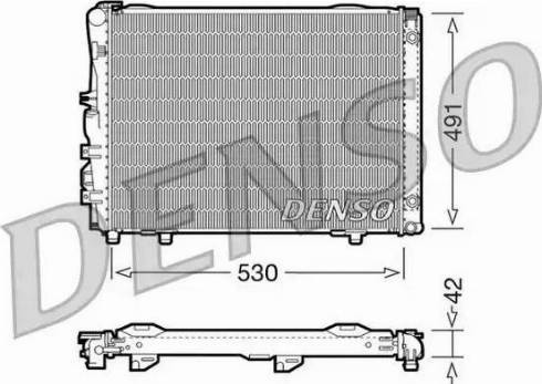 NPS DRM17030 - Radiator, engine cooling autospares.lv