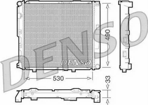 NPS DRM17038 - Radiator, engine cooling autospares.lv