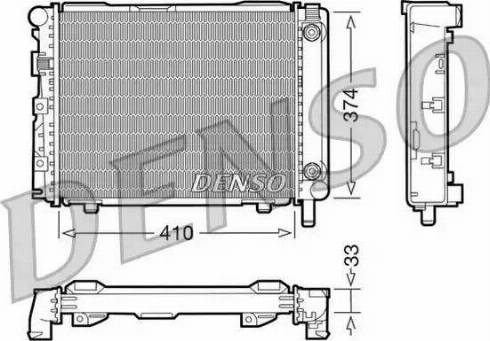 NPS DRM17029 - Radiator, engine cooling autospares.lv