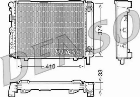 NPS DRM17029 - Radiator, engine cooling autospares.lv