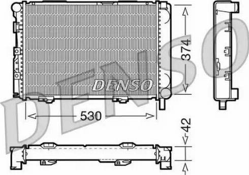 NPS DRM17025 - Radiator, engine cooling autospares.lv