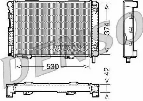 NPS DRM17026 - Radiator, engine cooling autospares.lv