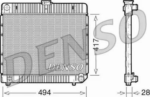 NPS DRM17020 - Radiator, engine cooling autospares.lv