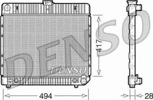 NPS DRM17021 - Radiator, engine cooling autospares.lv