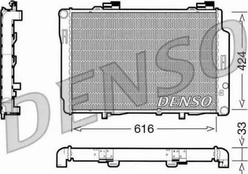 NPS DRM17070 - Radiator, engine cooling autospares.lv