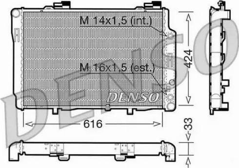 NPS DRM17071 - Radiator, engine cooling autospares.lv