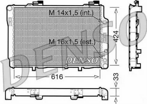 NPS DRM17071 - Radiator, engine cooling autospares.lv