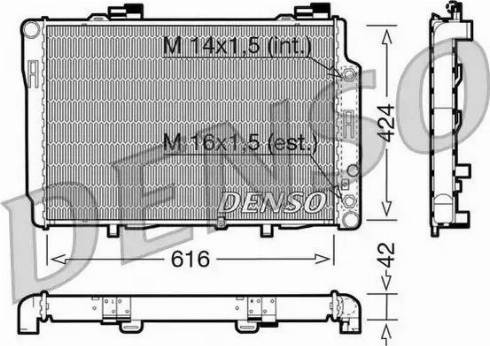 NPS DRM17073 - Radiator, engine cooling autospares.lv