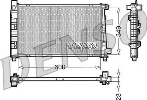 NPS DRM17100 - Radiator, engine cooling autospares.lv