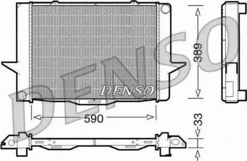 NPS DRM33040 - Radiator, engine cooling autospares.lv