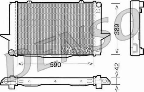 NPS DRM33042 - Radiator, engine cooling autospares.lv