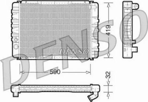 NPS DRM33001 - Radiator, engine cooling autospares.lv