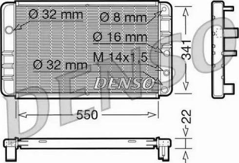 NPS DRM33013 - Radiator, engine cooling autospares.lv