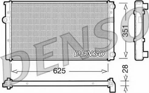 NPS DRM32009 - Radiator, engine cooling autospares.lv