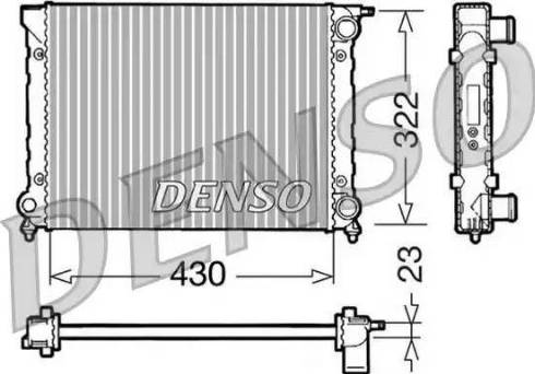 NPS DRM32004 - Radiator, engine cooling autospares.lv