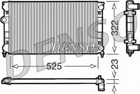 NPS DRM32006 - Radiator, engine cooling autospares.lv