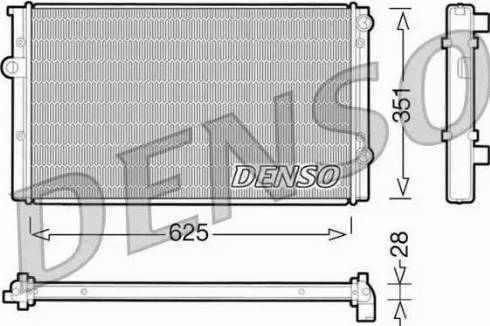 NPS DRM32008 - Radiator, engine cooling autospares.lv