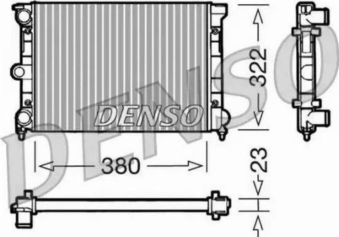 NPS DRM32032 - Radiator, engine cooling autospares.lv