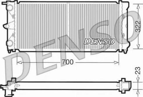 NPS DRM32021 - Radiator, engine cooling autospares.lv