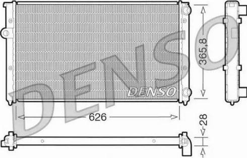 NPS DRM32027 - Radiator, engine cooling autospares.lv