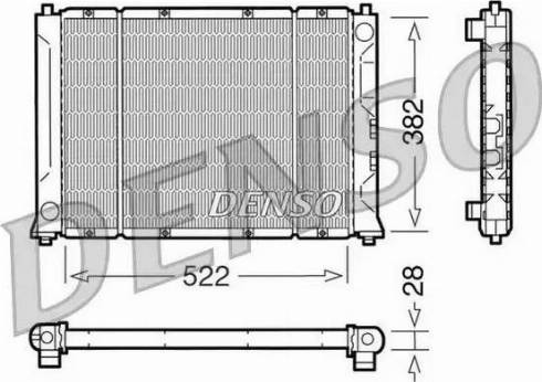 NPS DRM24012 - Radiator, engine cooling autospares.lv