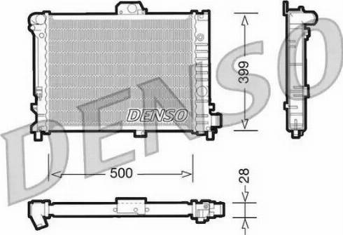 NPS DRM25005 - Radiator, engine cooling autospares.lv