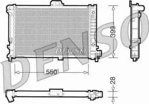 NPS DRM25007 - Radiator, engine cooling autospares.lv