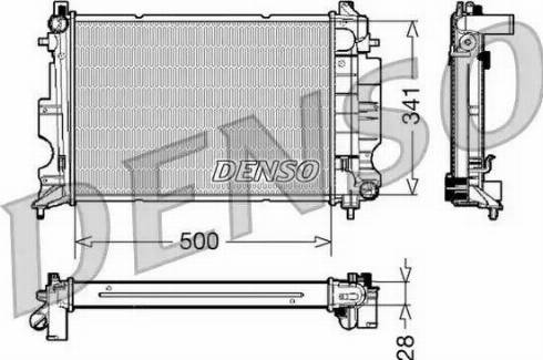 NPS DRM25011 - Radiator, engine cooling autospares.lv