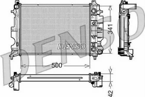 NPS DRM25012 - Radiator, engine cooling autospares.lv