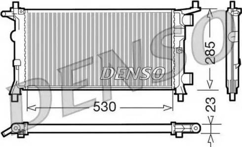 NPS DRM20041 - Radiator, engine cooling autospares.lv