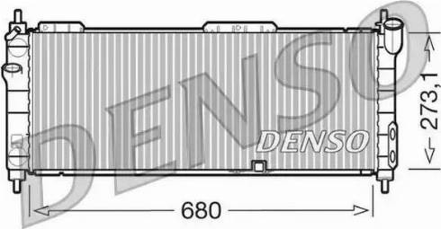 NPS DRM20042 - Radiator, engine cooling autospares.lv