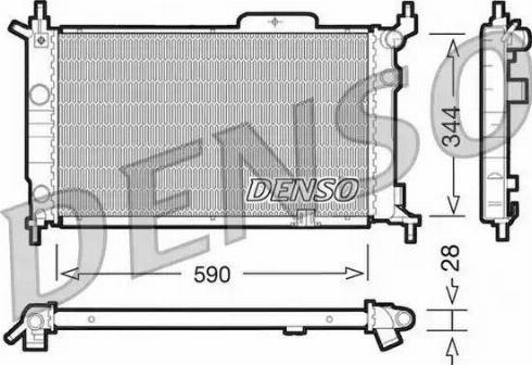 NPS DRM20015 - Radiator, engine cooling autospares.lv