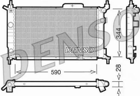 NPS DRM20015 - Radiator, engine cooling autospares.lv