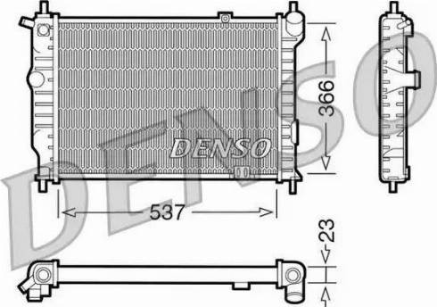 NPS DRM20011 - Radiator, engine cooling autospares.lv