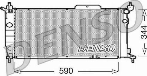 NPS DRM20013 - Radiator, engine cooling autospares.lv