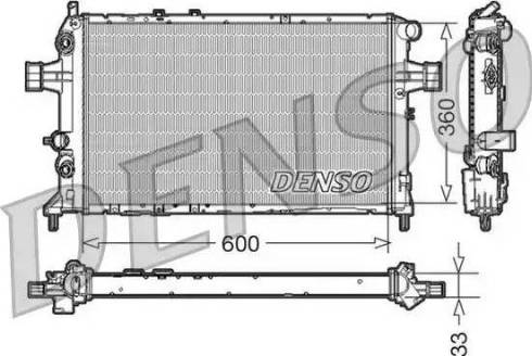 NPS DRM20017 - Radiator, engine cooling autospares.lv