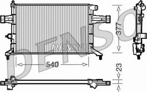 NPS DRM20082 - Radiator, engine cooling autospares.lv