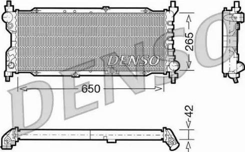 NPS DRM20036 - Radiator, engine cooling autospares.lv