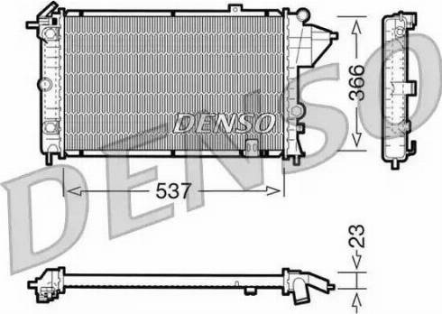 NPS DRM20024 - Radiator, engine cooling autospares.lv