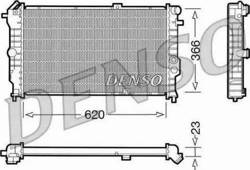 NPS DRM20020 - Radiator, engine cooling autospares.lv