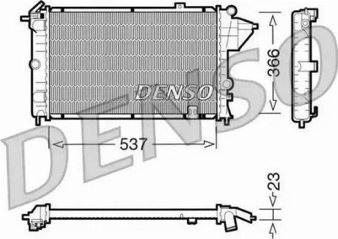 NPS DRM20023 - Radiator, engine cooling autospares.lv