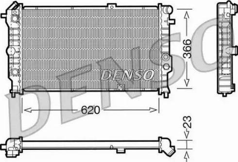 NPS DRM20022 - Radiator, engine cooling autospares.lv