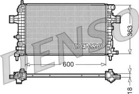 NPS DRM20101 - Radiator, engine cooling autospares.lv