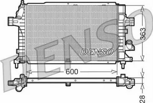 NPS DRM20102 - Radiator, engine cooling autospares.lv